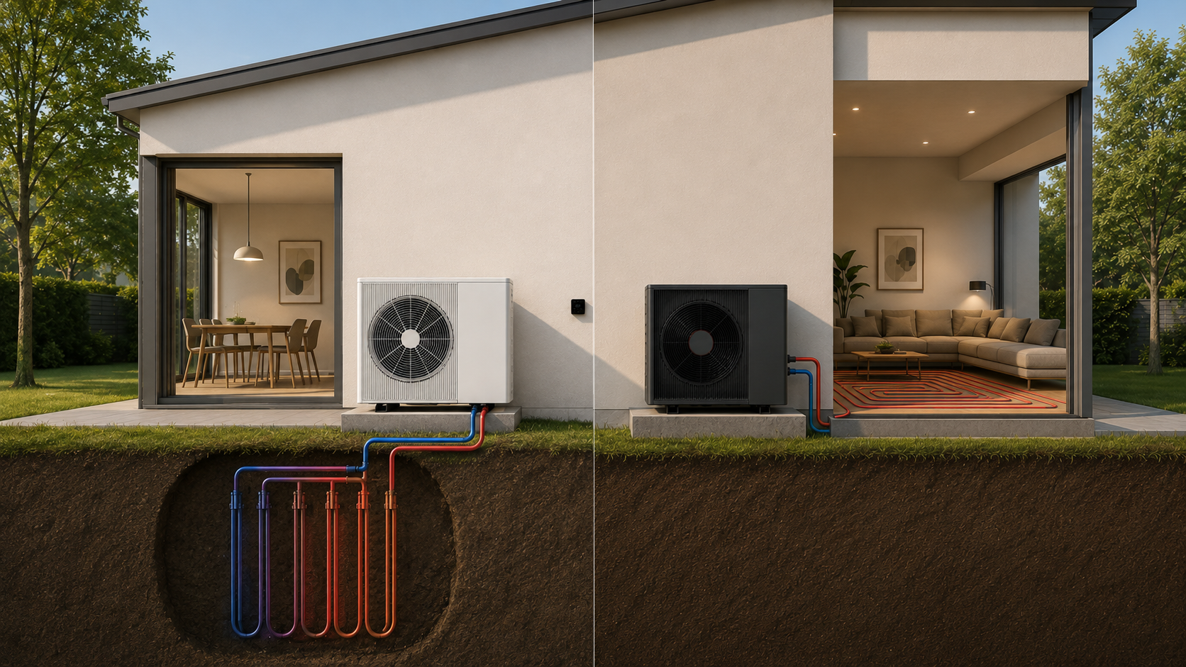 Geotermia o aerotermia: qué sistema conviene realmente a tu vivienda